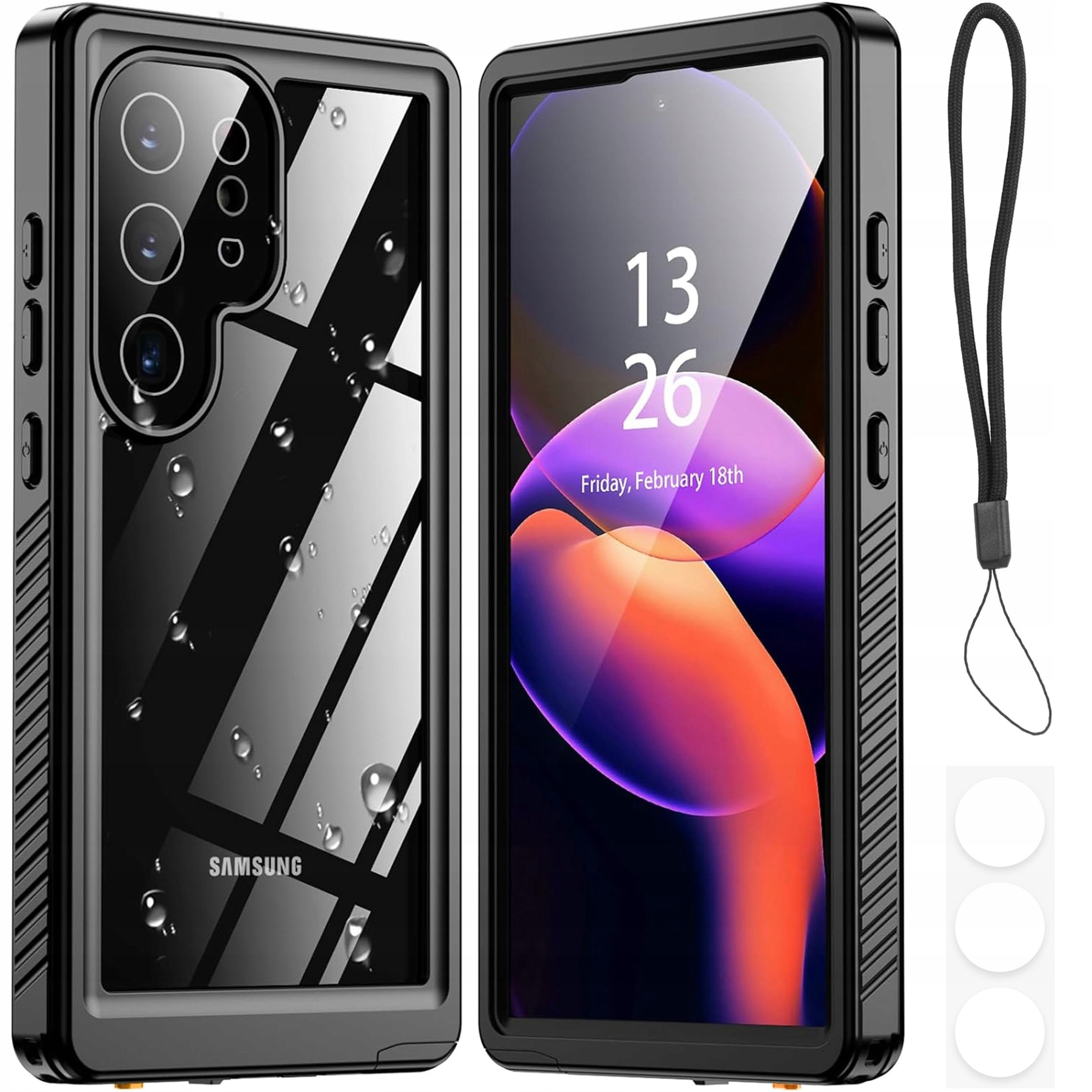Vodotesné puzdro Alogy pre Samsung Galaxy S24 Ultra Waterproof IP68 čierne